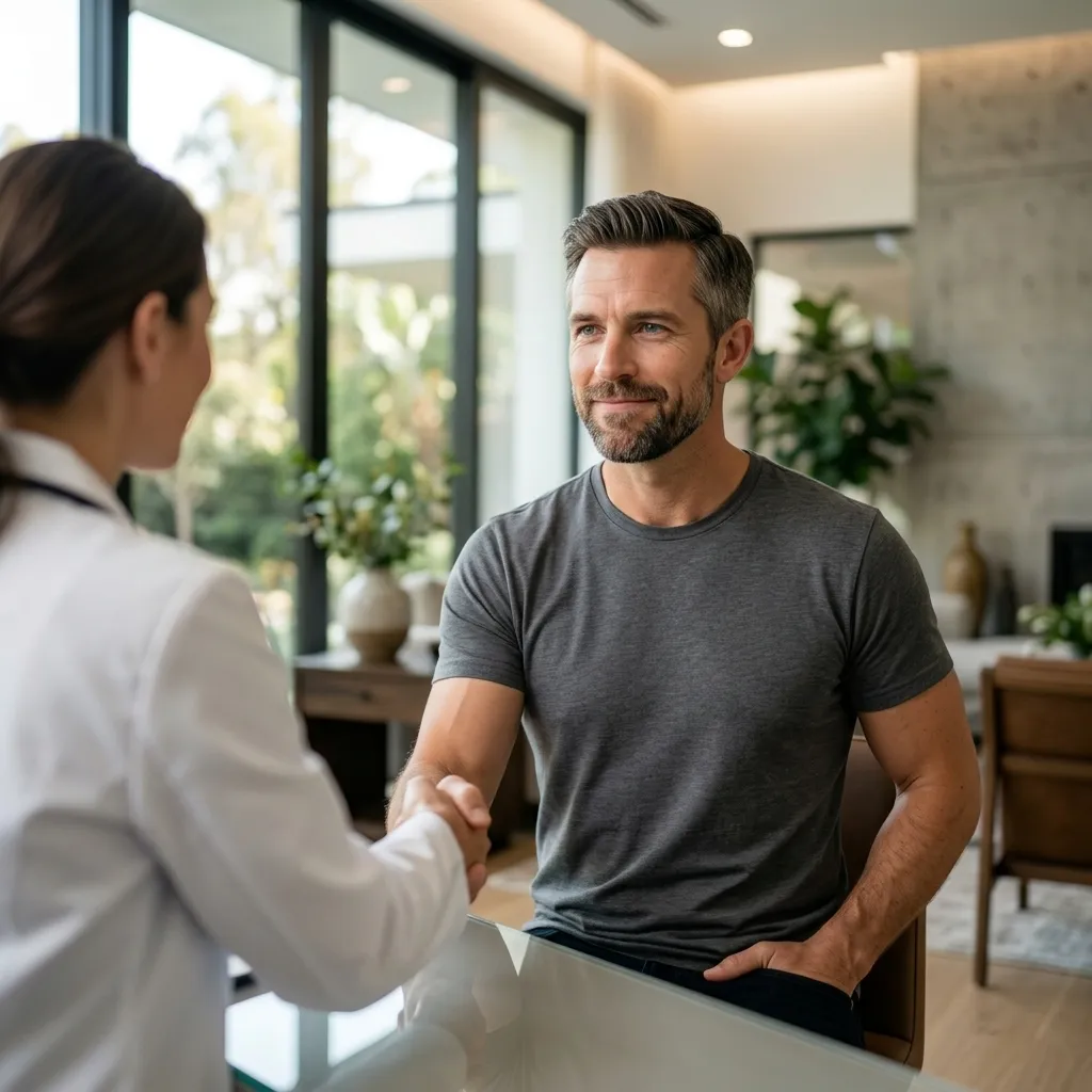 Doctor-led online men's health consultation